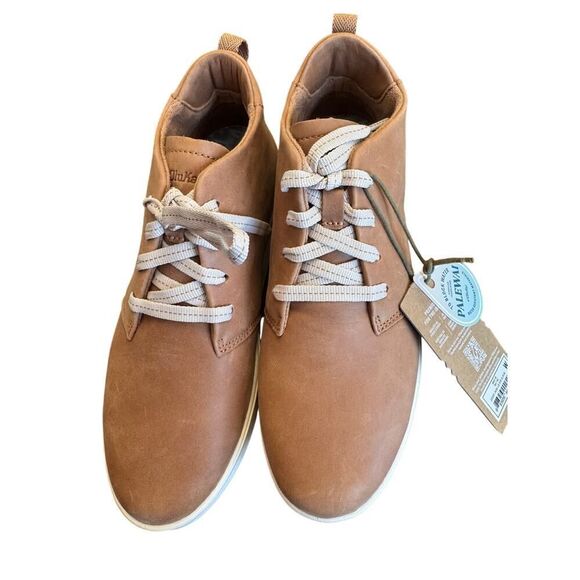 🏄‍♀️ Olukai WAO Women's High-Top Leather Sneakers – Tan –Sz 8-NEW with Box 🏝️ - Picture 1 of 11